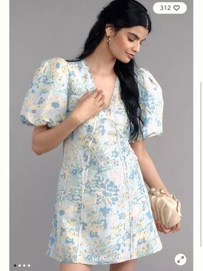 Lovaan Adeline Linen Silk Blend Mini Dress